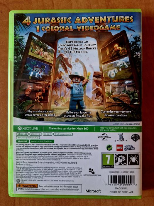 Lego Jurassic World за Xbox 360