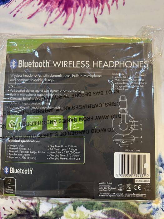 In tech Casti wireless ,bluetooth sigilate !