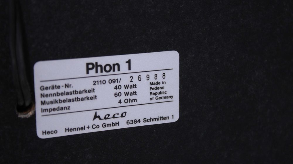 Boxe raft Heco,2x40W,4Ohm.