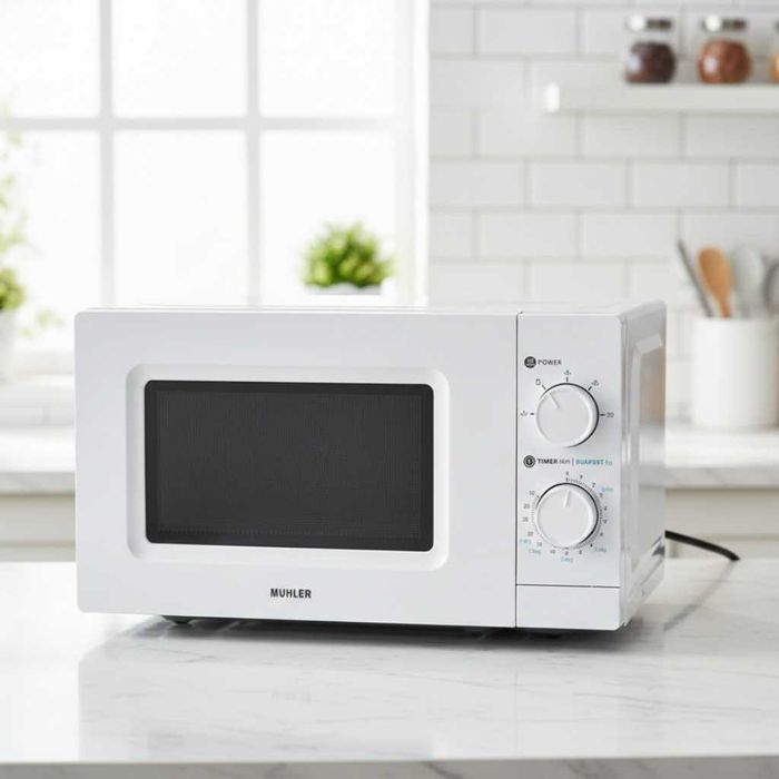ТОП ЦЕНА! Микровълнова фурна MUHLER MO-5009 20L,700W,механичен контрол