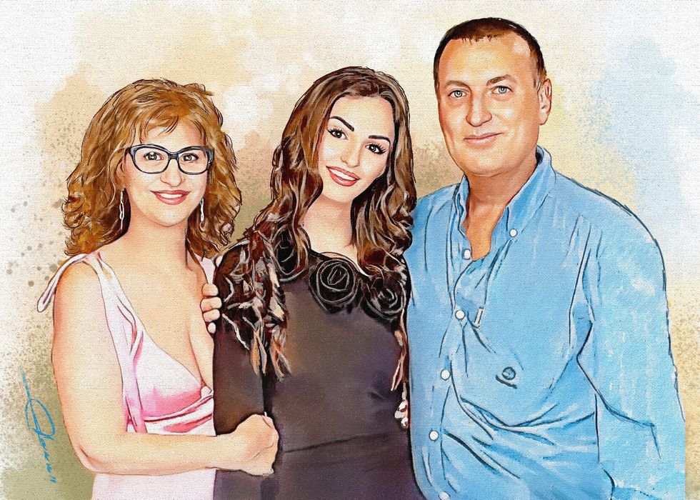 Портрети дигитално рисувани