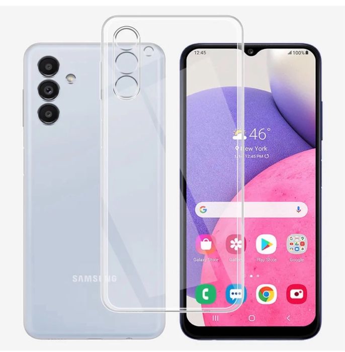 Samsung A12/A13/A15/A16/A25/A23/A16  Husa Silicon Transparenta Neagra