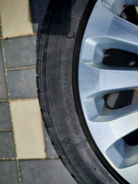 Vand Jante originale Ford, R17, 5x108, cu anvelope de iarna decente, Dot 16