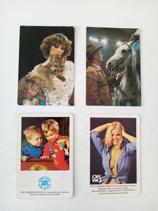 Стари календарчета за колекция, картичка с плик.