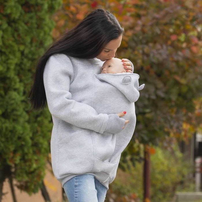 Разпродажба | Суитшърт за бебеносене Simply - GREY PANDA, р-р XL/XXL