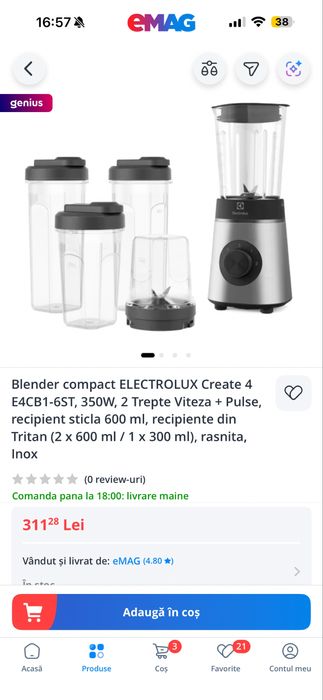 Blender Electrolux ca nou - garantie 02.2028