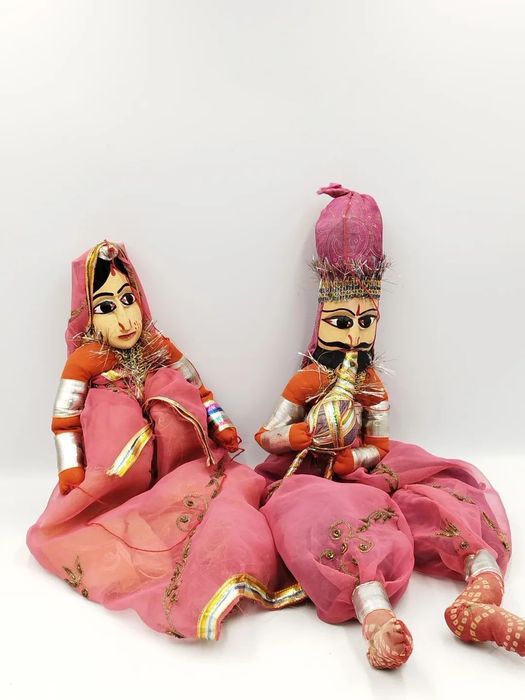 Традиционни антикварни марионетки от Раджастан, Индия.