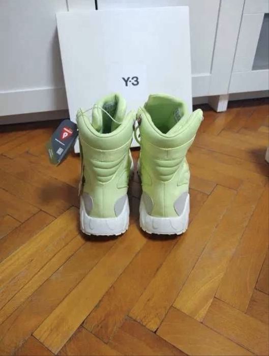 Y-3 Adidasi ghete Notoma semi Frozen yellow/ Off White-43 1/3