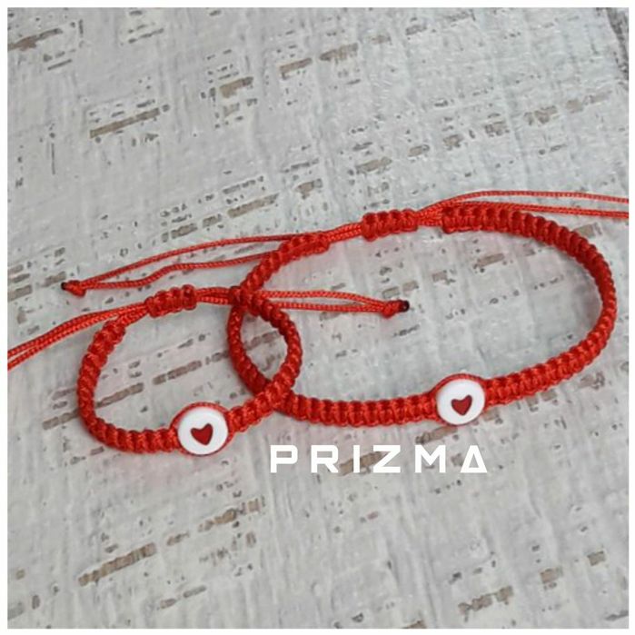 Комплект парных сердец для ребенка и мамы красные.