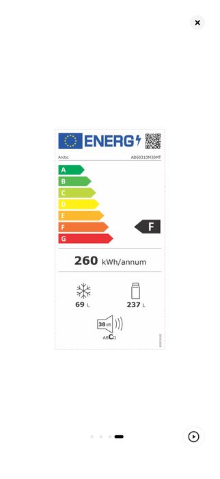 Frigider Artic 2 uşi 175 cm