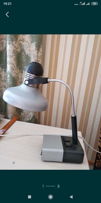 Продам советскую лампу с часами