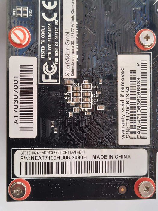 Видео карта Palit GeForce GT 710 1GB DDR3