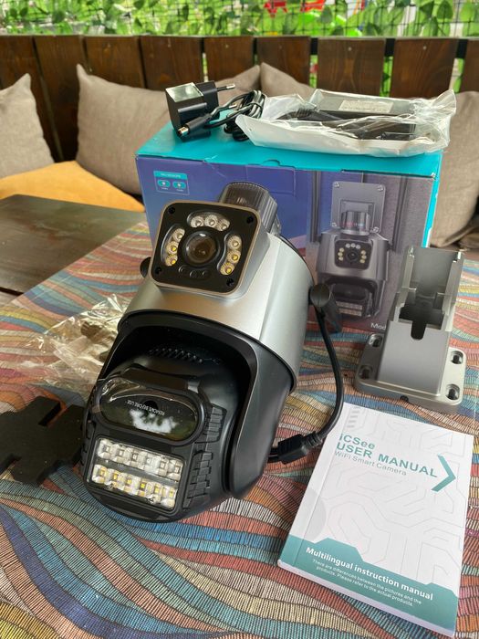 Wi-Fi Smart Камера с Двоен Обектив и LED Осветление – НОВА!