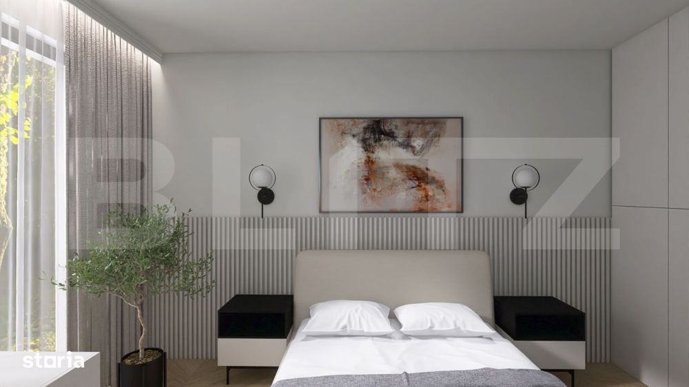 Apartament cu 3 camere in suprafat utila de 81,74 mp si balcon zona Br