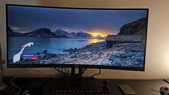 Monitor LED AOC CU34P3CV Curbat 34''