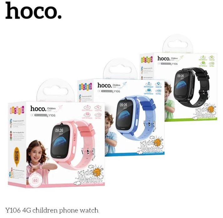 Детские Смарт-Часы HOCO Y106 4G Гарантия есть! Доставка есть!