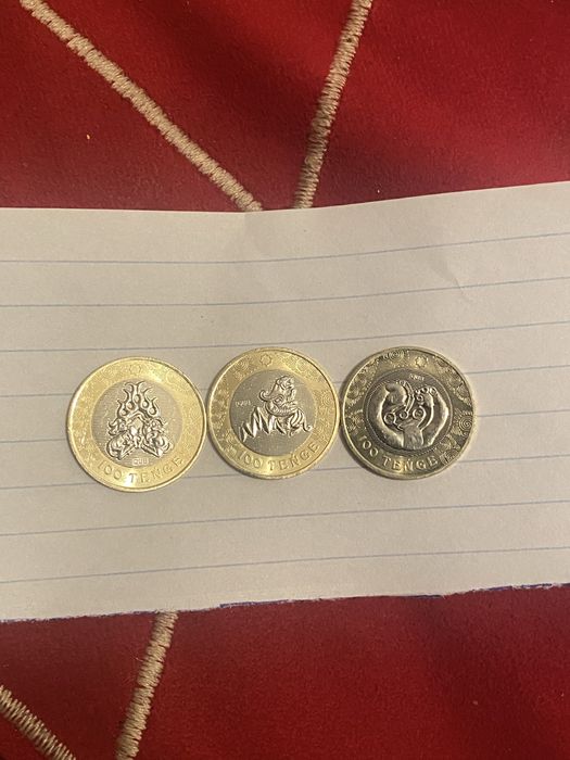 100 ТЕНГЕ «САКСКИЙ СТИЛЬ» — Идеальное состояние (UNC) / Набор