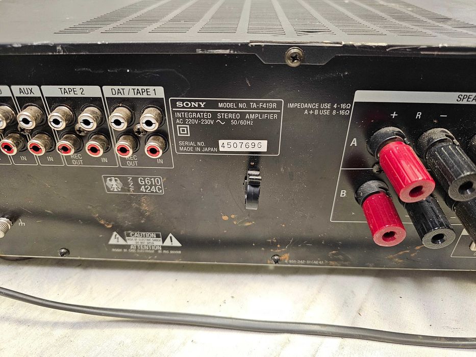 Amplificator Sony TA-F419R – Perfect Funcțional – Made in Japan (Deficiențe estetice)