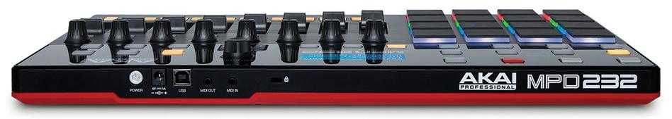 Akai mpd232 сэмплер для создания битов музыки  midi контроллер