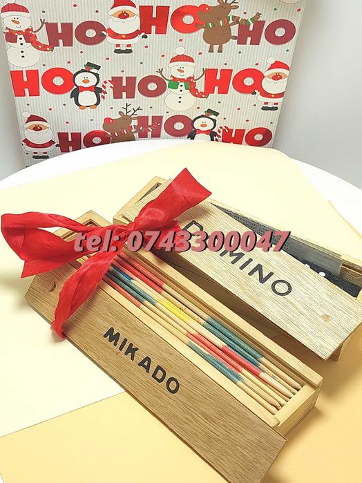 Pachet Craciun  Joc Marocoo mikadoSi Domino  Transport Gratuit