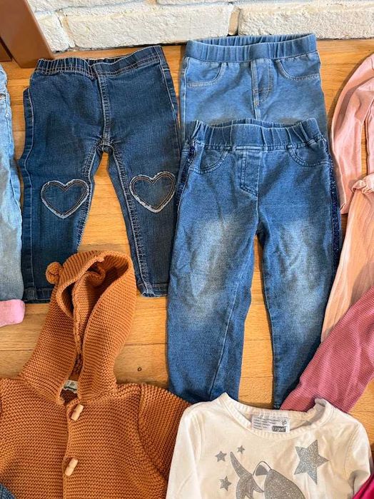 Голям лот дрехи за момиче есен/зима 86/92 - 50+ части 2.80 лв на дреха