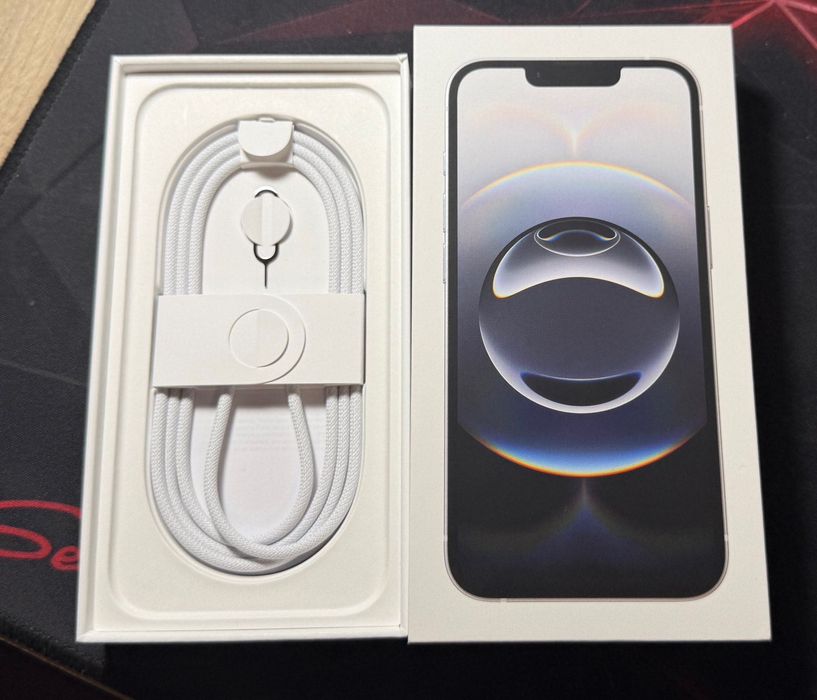 Нов iPhone 16e, White, 128GB