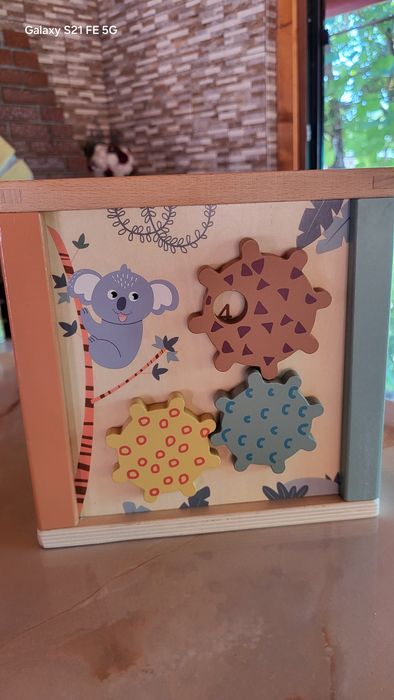Cub interactiv / educativ din lemn Smiki Zookabee – Complet, în cutie