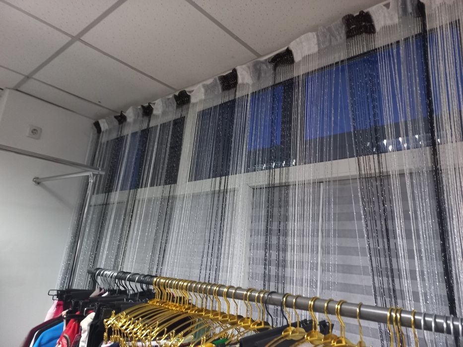 продам  ниточные шторы, стойка