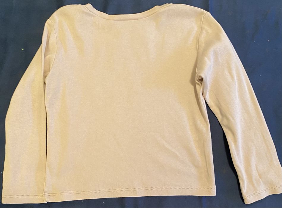 Bluză fetițe Benetton, 98 cm (2-3 ani), roz pal, bumba