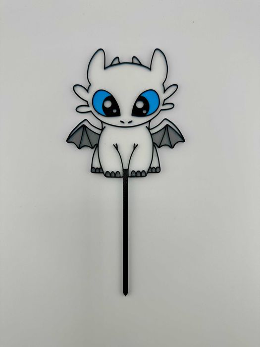 Топер украса за торта Toothless / Lightfury