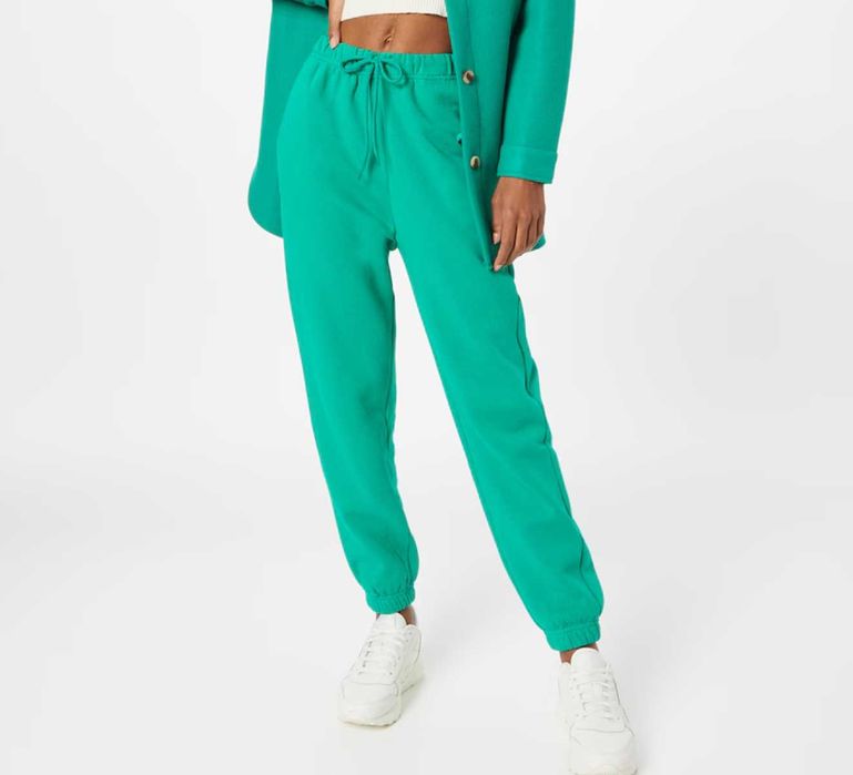 Pantaloni dama bumbac turcoaz, S/M, "Local Heroes',nou