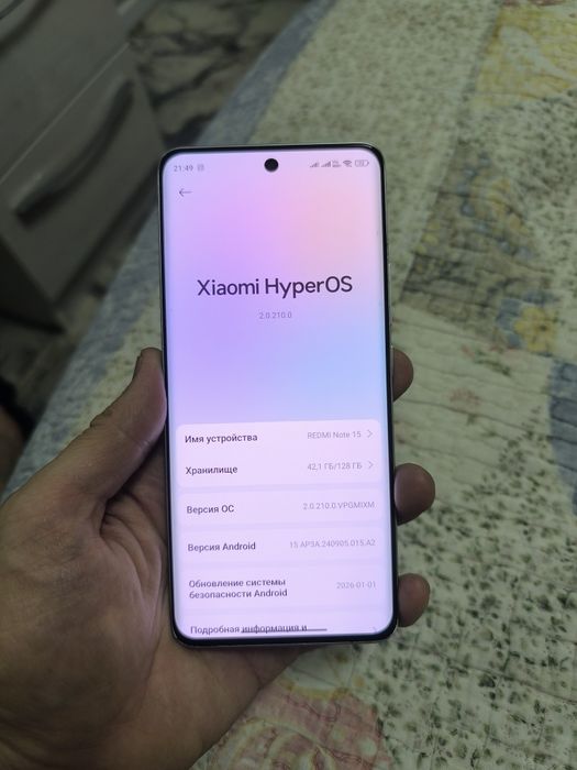 Xiomi note 15 8/128