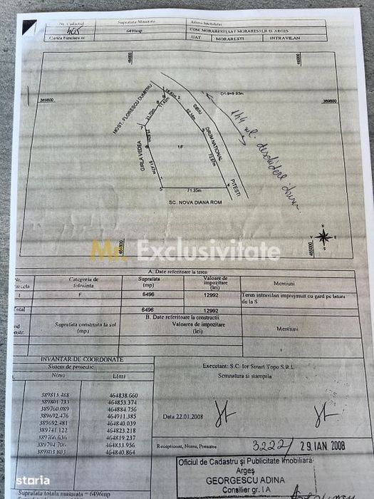 Teren intravilan 6.500 m²–Deschidere 144 ml drum european E81, km 35,