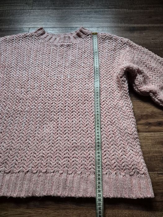 Pulover S oversize Mango roz