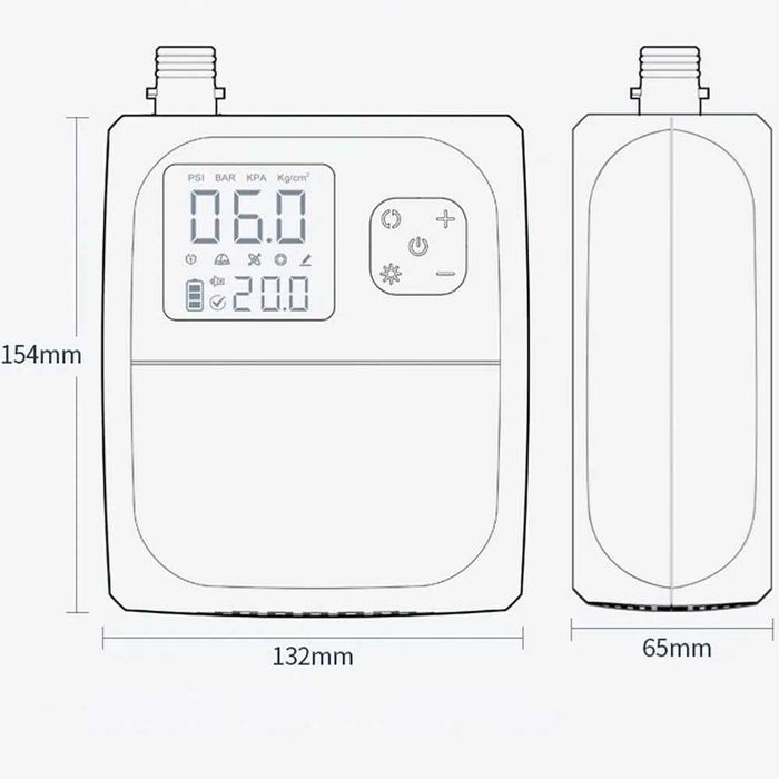 Pompa aer cu acumulator 8000mAh 25 PSI pentru SUP, saltele, colac, etc