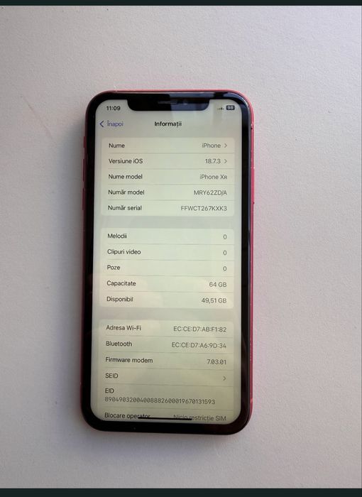 Vand urgent urgent  iphone xr  64gb