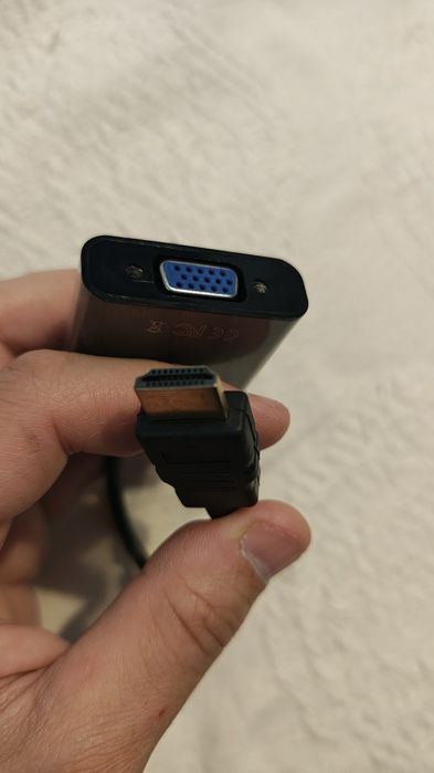 Adaptor HDMI → VGA – Funcționează impecabil – Plug & Play