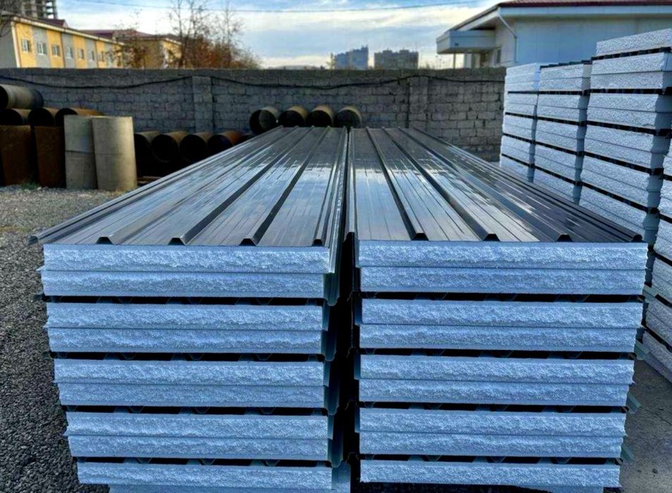 Сэндвич Панели базалть | пенопласт / стекловата монтаж sendvich panel