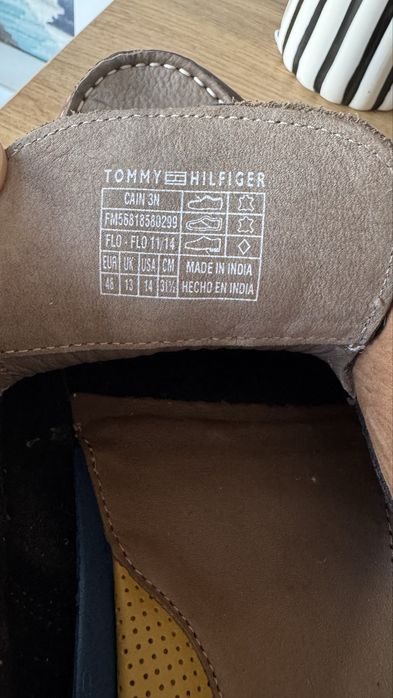 Мъжки кожени мокасини Tommy Hilfiger Номер 48