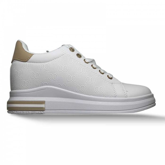 Дамски кецове на платформа в черен и бял цвят НОВИ!