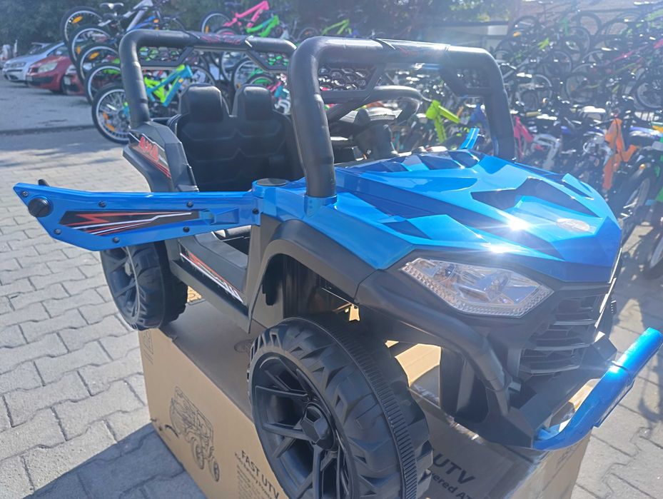 TEXAS акумулаторен джип FAST UTV син