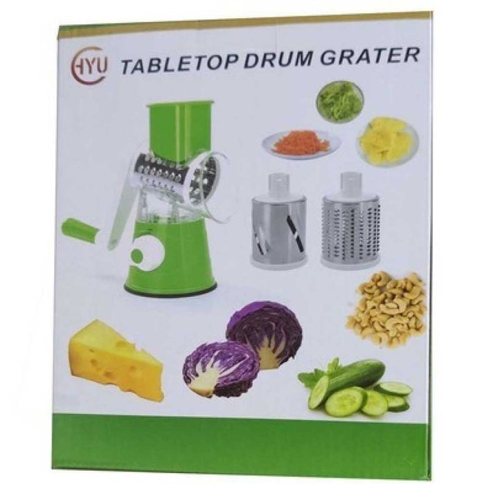 Интересно ренде тип ръчна мелничка с 3 рендета от неръждаема стомана