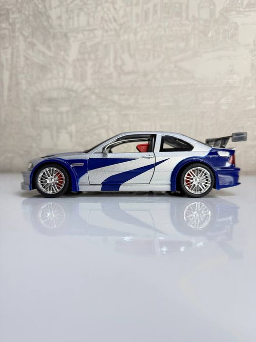 Bmw M3 GTR 1.24! Металлическая модель со светом и звуком