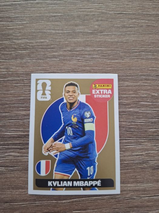 Vand Extra sticker Mbappe Gold