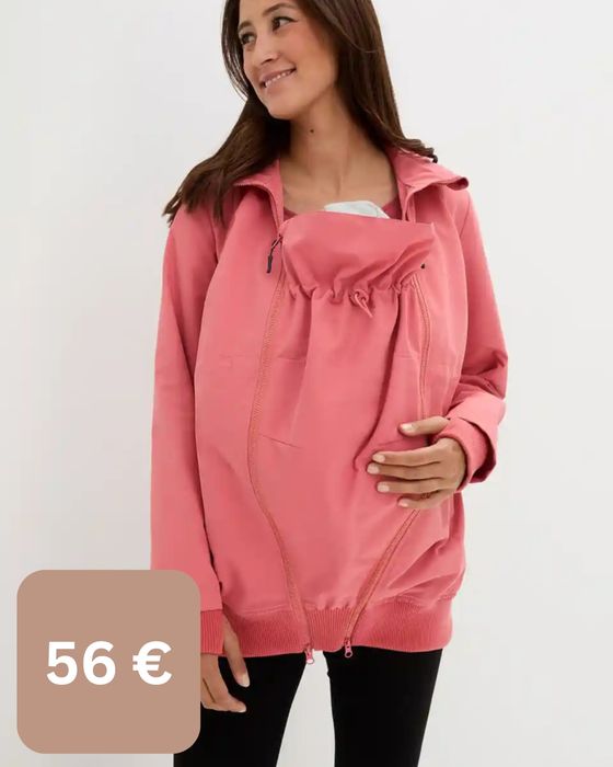 Преходни пролетно-есенни якета за бременни и бебеносене softshell