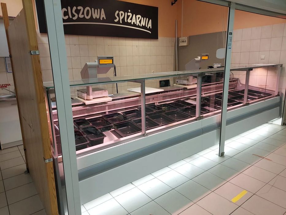 Vitrina orizontala mezeluri/carne ultra profesionale inox