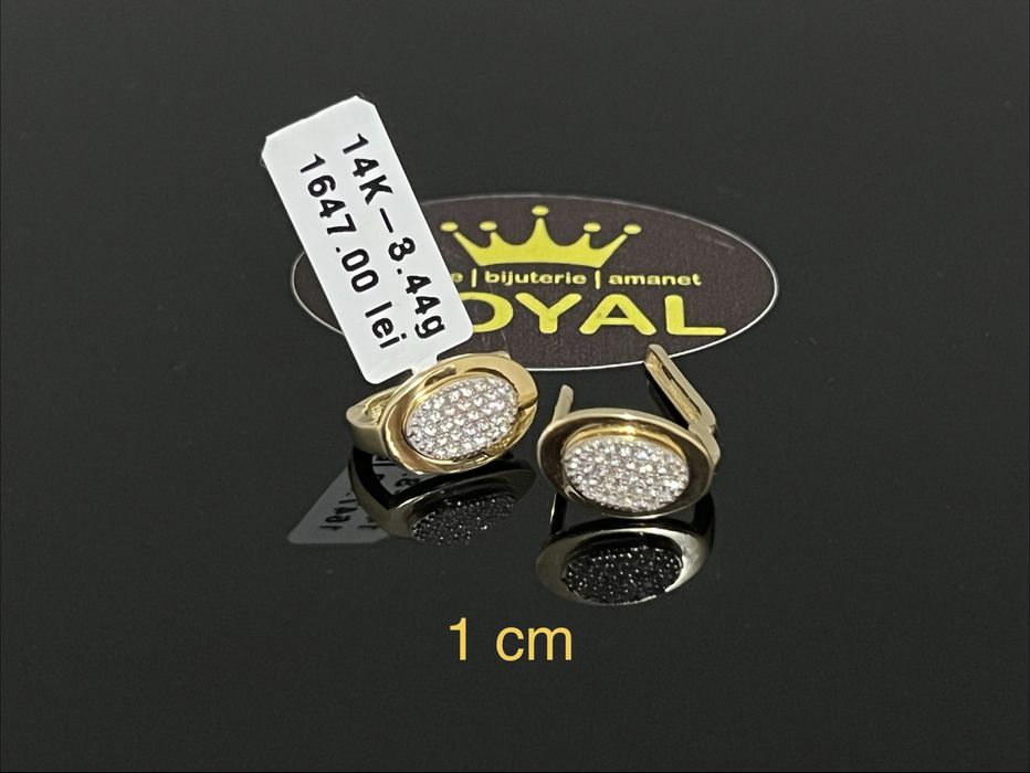 Bijuteria Royal CB : Cercei dama aur 14k 585   3,44 gr