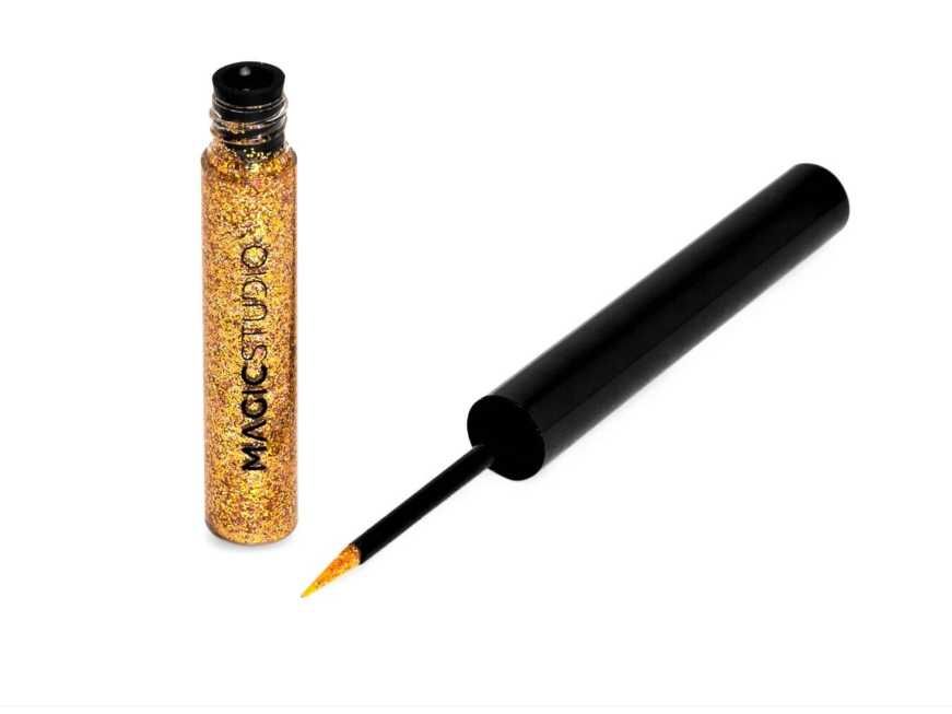Set 3 bucati Eyeliner liquid Glitter Magic Studio 24192, argintiu, auriu, roz, 10.5 ml
