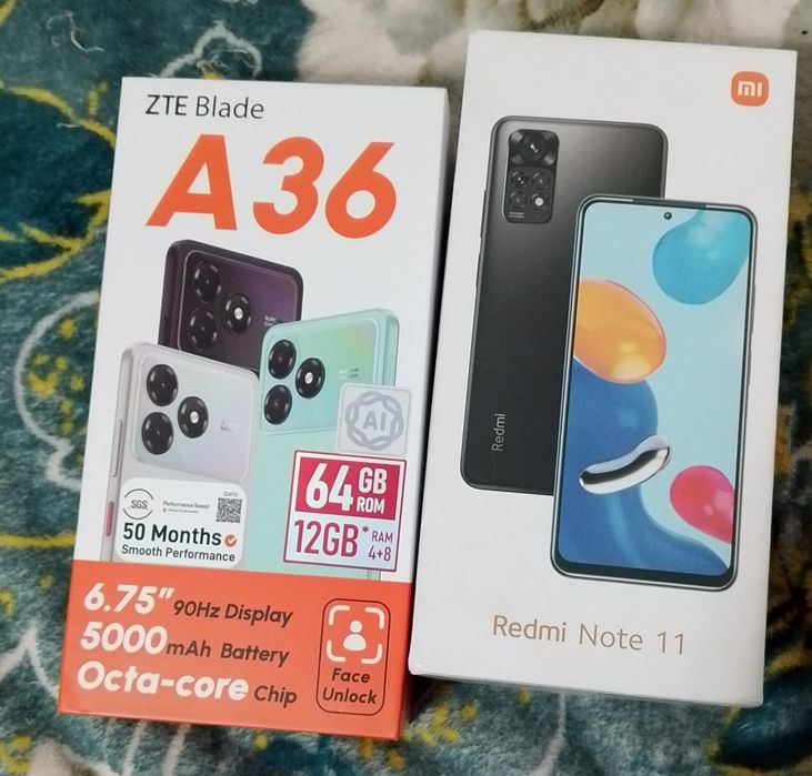 ZTE Blade a 36. Redmi note 11