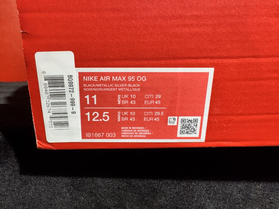 Оригинални! Nike Air Max 95 OG - 45,47.5 Shoemag